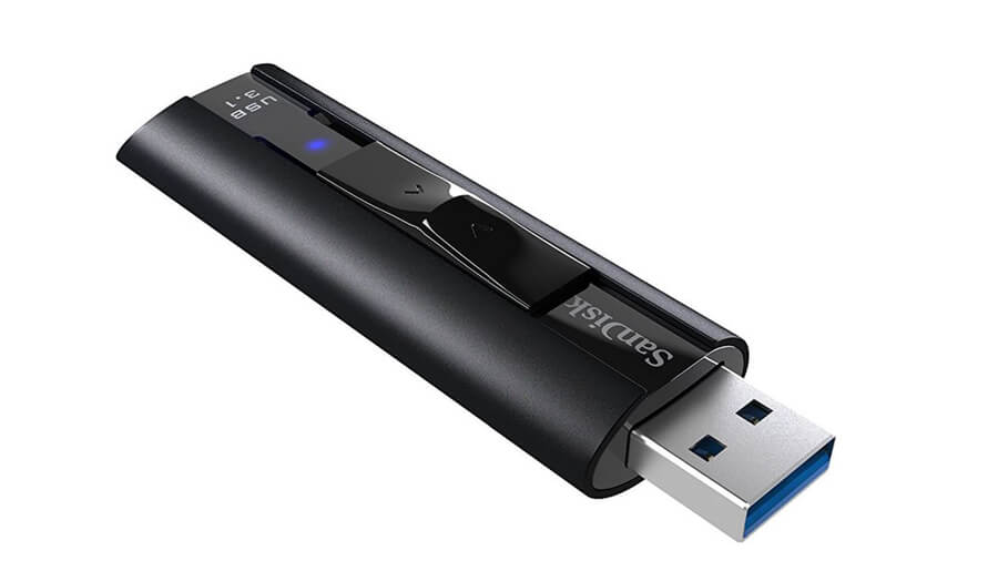 SANDISK EXTREME PRO USB 3.1 SOLID STATE FLASH DRIVE - SDCZ880-128G-G46