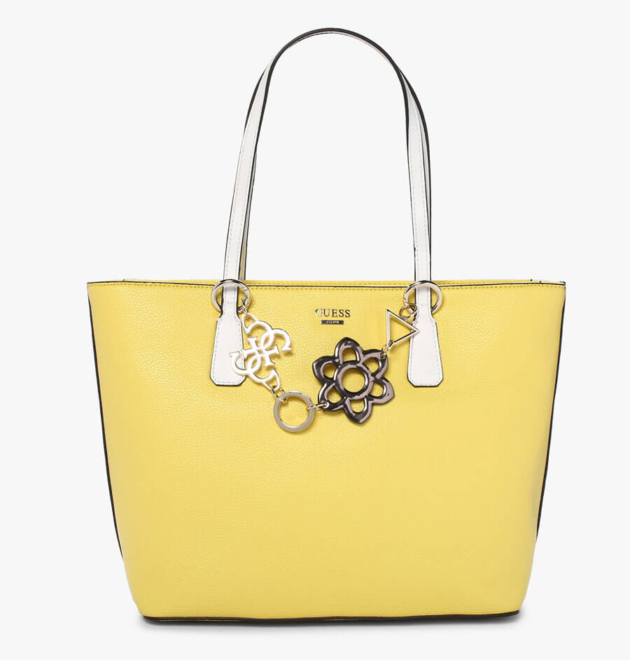 Guess Yellow Dania Tote Bag