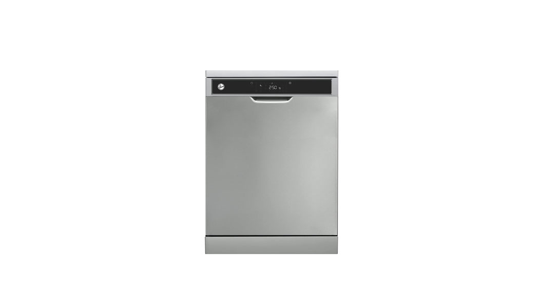 Hoover Dishwasher Free Standing, 15 Place Settings, 10 Programs, Steel, Made in Turkey, HDW-V1015-S